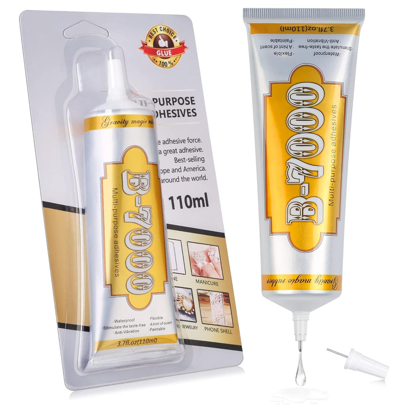 B7000 Rhinestone Jewelry Glue Clear, B-7000 Glue 3.7 Fl Oz Upgrade Mul