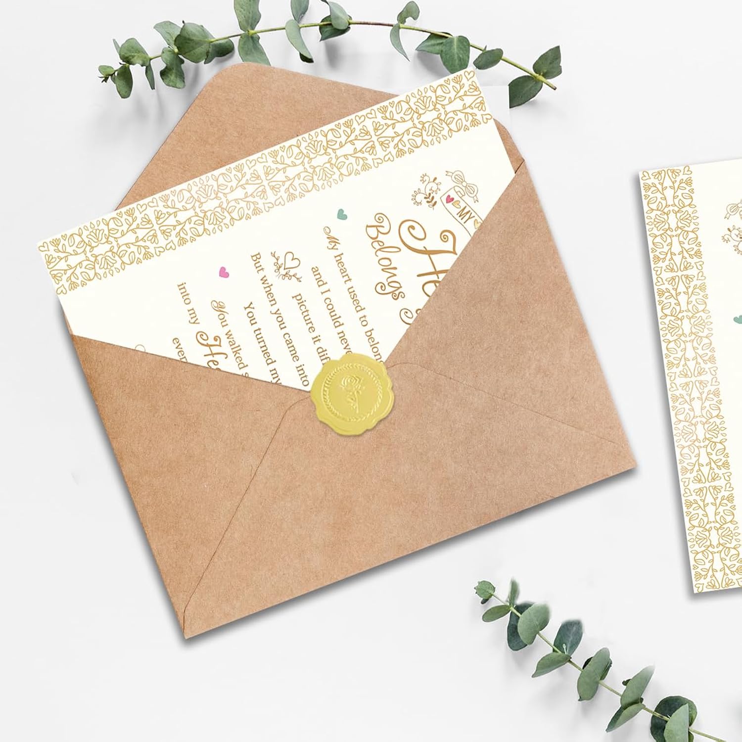 Valentines Day Card For Him Her, Romantic Valentines Day Gift For Husband Wife Boyfriend Girlfriend