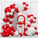Red And White Balloons Garland Arch Kit, 134Pcs Red Balloon And White Balloons For Mother'S Day, Valentine'S Day, Birthday, Wedding, Christmas Party Decorations