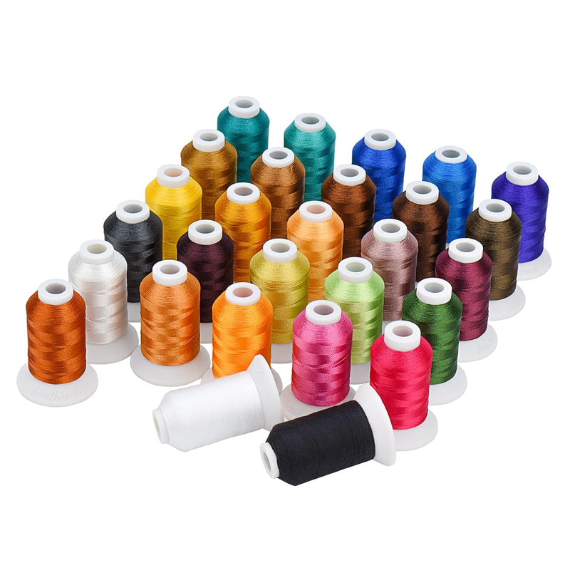 Embroidery Thread 28 Janome Colors 500M (550Y) Polyester Embroidery Machine Th