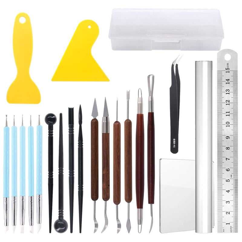 21Pcs Carving Modeling Clay Sculpting Tool Set Including Pottery Sculp