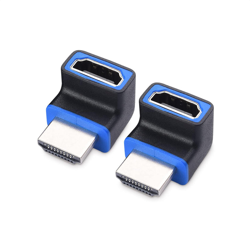 Cable Matters 2-Pack 270 Degree Angle Male to Female 8K HDMI Adapters (8K Righ