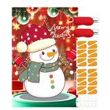 Pin The Nose On The Snowman, Christmas Games For Family Party Decorations With 24 Pcs Nose Stickers And Blindfold For Kids And Adults