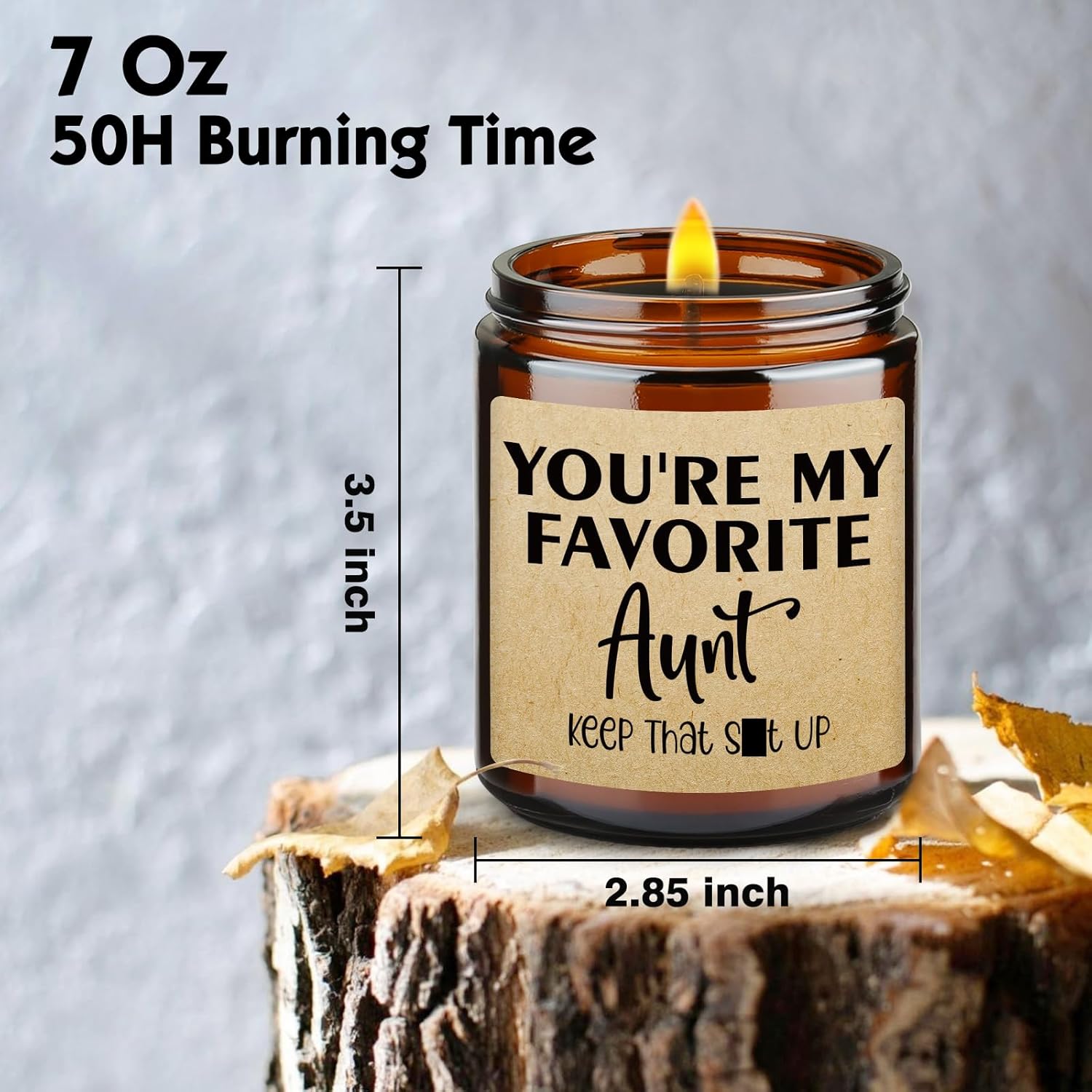 Birthday Gifts For Auntie, Aunt Present From Niece, Thank You Gifts For Women, To Be Aunt Announcement Candle, Promoted To Aunt, Pregnancypresent For Sister - Scented Candle