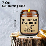 Birthday Gifts For Auntie, Aunt Present From Niece, Thank You Gifts For Women, To Be Aunt Announcement Candle, Promoted To Aunt, Pregnancypresent For Sister - Scented Candle