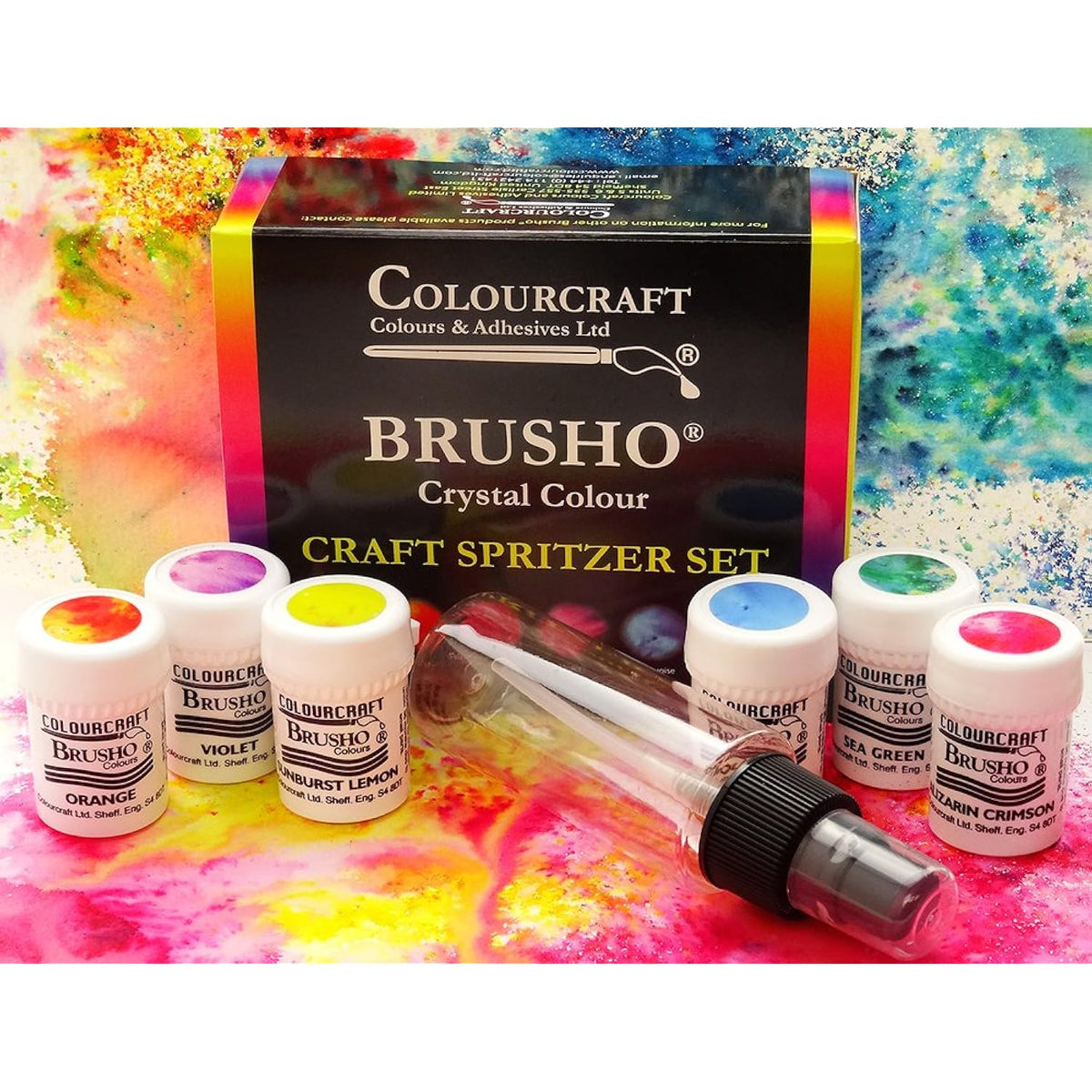 Brusho Craft Spritzer Set 6 Colors