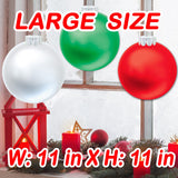 9 Pcs Outdoor Christmas Decorations,11 Inch Large Inflatable Christmas Balls,Christmas Ornaments Decor For Front Door Ya