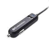 Cable Matters 25W 5A Dual USB Car Charger with USB C Cord and USB A Port