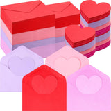 240 Pack Valentine'S Day Cards With Envelopes Bulk Heart Shaped Greetings Blank Cards With Envelopes 4.13 X 2.76 Inch For Happy Valentine'S Day Anniversary(Mixed)
