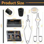 8 Pcs Torch Melting Casting Kit Clay Graphite Crucible Set Includes Crucible Tongs Gold Silver And Copper Ingot Mold Stir Rod For Metal Foundry Refining Jewelry Tool