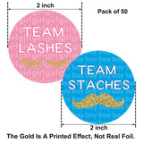 80 Gender Reveal Stickers For Party Invitations And Voting Games, Team Boy And Team Girl Labels For Reveal Parties And Baby Showers, 2 Inches.