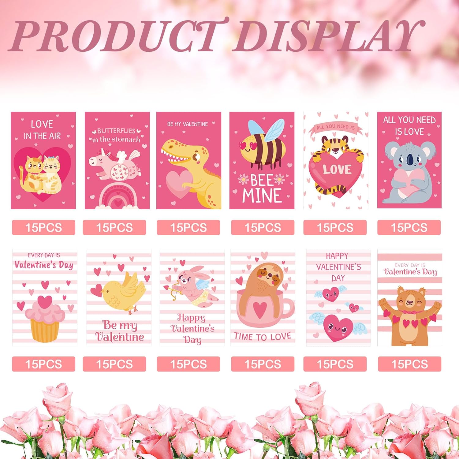 180 Pcs Mini Valentine'S Day Cards Assortment Bulk Classroom Kids Greeting Cards 3.5 X 2.4''Foldable Love Heart Greeting Cards Wedding Card With Envelopes Stickers For Valentines Day