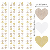 White-Gold Champagne Bachelorette Party Decorations - 52Ft Birthday Heart Hanging Paper Streamers-Garland Banner,Engagement Wedding Neutral Baby Bridal Shower Supplies Decor