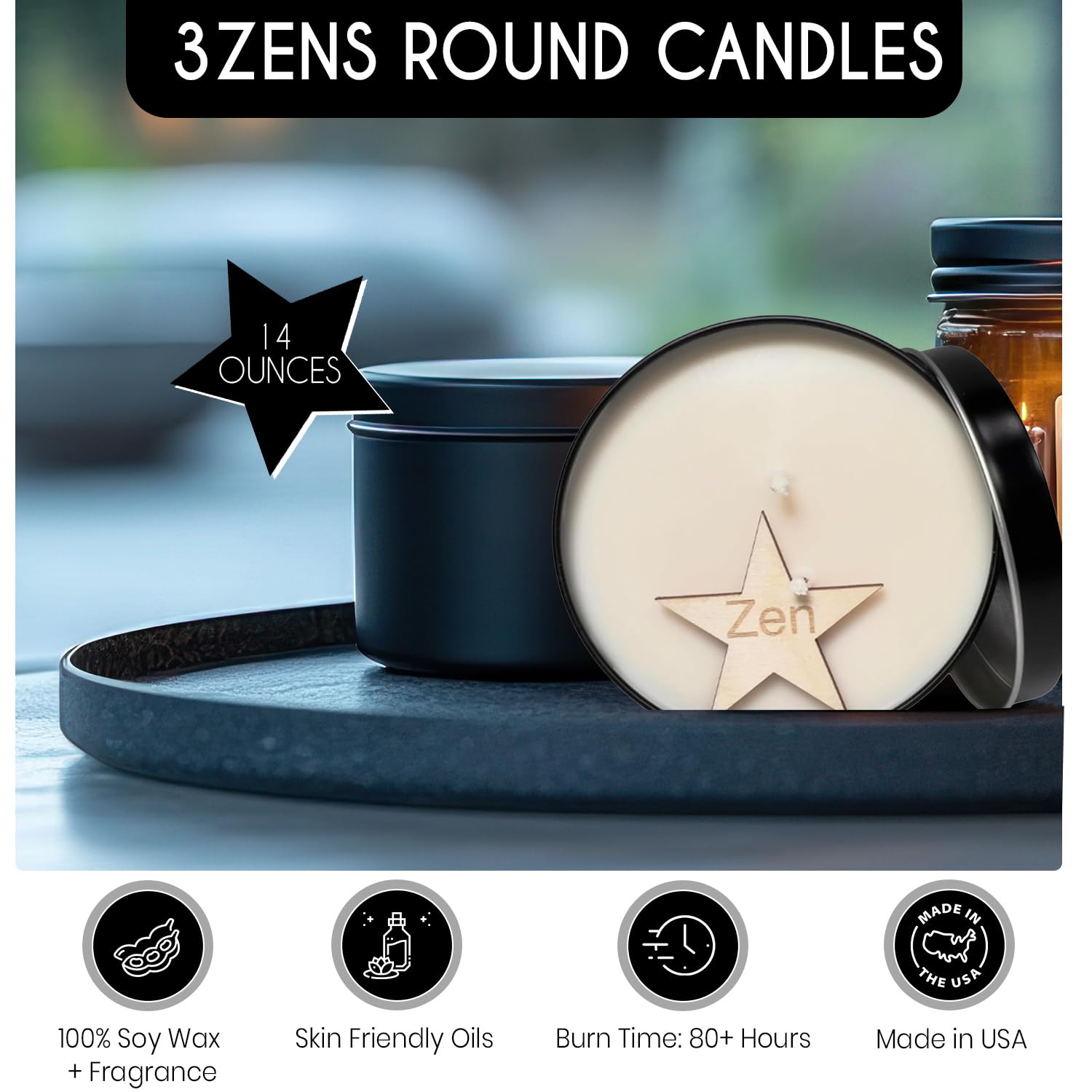 Sweet Watermelon Candle For Women & Men — Scented Soy Candle W/80+ Hour Burn Time — Fragrant Relaxing Candles For Holiday Gifts & Cozy Nights — Soy Wax Candle For Home Scented, 14 Oz