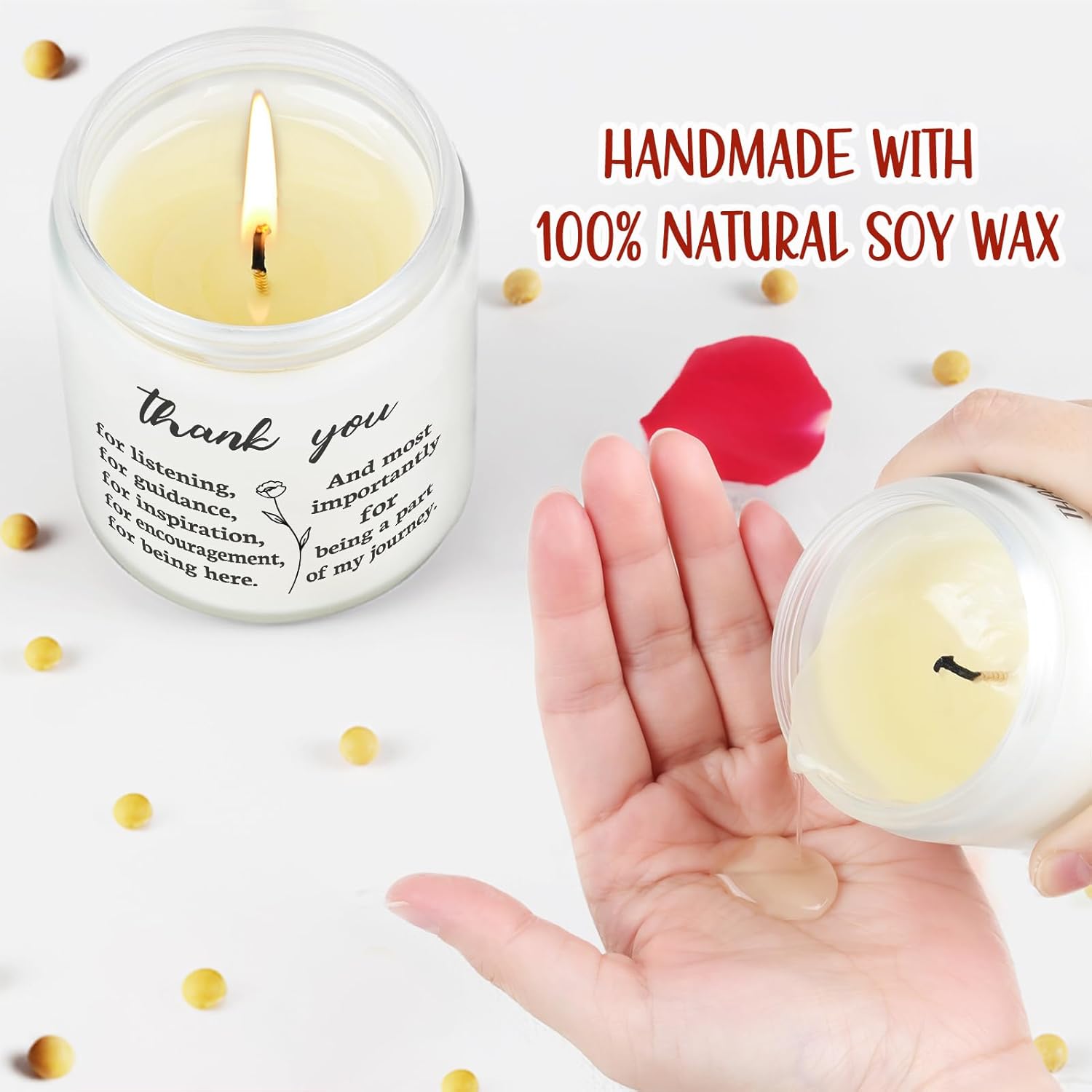 Best Gifts For Boss Lady Women Female, Thank You Appreciation Gifts For Boss Teacher Supervisor Manager Nurse Therapist Counselor, Lavender And Eucalyptus Scented Candle