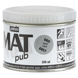 Pebeo Mat Pub, extra fine, 500 ml-Warm Grey Acrylic Paint