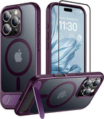 iPhone 16 Pro Max Case, MagSafe, Kickstand, Shockproof, Slim Matte, 6.9"