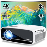 1080P Projector, 5G WiFi, Bluetooth 5.1, 4K Support, Portable, Outdoor Use