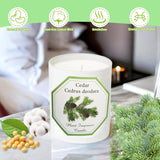 Cedarwood Scented Candle, Candles For Home Scented, Candles Gift For Women, Natural Soy Wax, 6 Oz 40 Hours Burning Time
