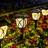 6 Pack Solar Garden Lights Outdoor Waterproof LED Pathway Lights for Yard and Patio