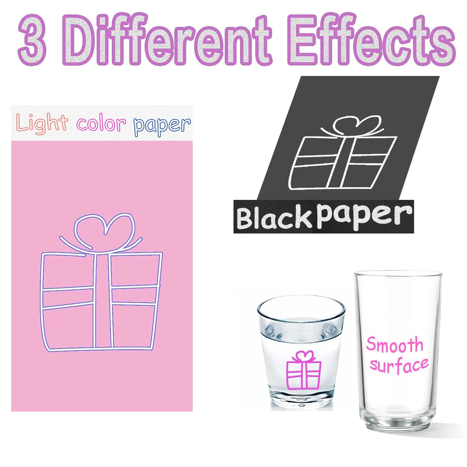 Teen Girl Gifts Trendy Stuff,24 Colors Outline Markers,Glitter Markers Outline Pens For Christmas Greeting Cards, Diy Art Crafts