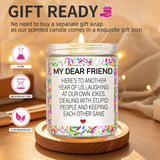 Birthday Gifts For Women Men, Funny Happy Birthday Candle, Best Friend Birthday Gift Ideas, Bff Friendship Gifts For Her & Him, Sister, Female, Coworker, Girlfriend, Bestie Christmas Candles Gift S