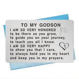 Godson Gifts, Godson Inspirational Engraved Wallet Card