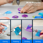 Electric Resin Polishing Kit - 110 Accessories, Rotary Tool For Resin Casting Molds, Carving, Drilling, Sanding, Polishing, Jewelry Making