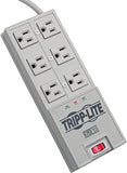 6 Outlet Surge Protector Power Strip 6Ft Cord Right Angle Plug Grey TR 6