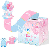 Baby Gender Reveal Pull Out Game With Voting Box, Gender Reveal Games, Fun Baby Shower Activity Keepsake, 50 Ballot Cards Boy Or Girl Voting Box, Boy Or Girl Party Supplies
