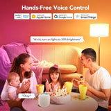 Smart Light Bulb A19 RGBTW Color Changing LED 4 Pack