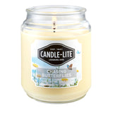 Everday Chasing Butterflies Scented Candle, 18 Oz. Aromatherapy Candle, Off-White