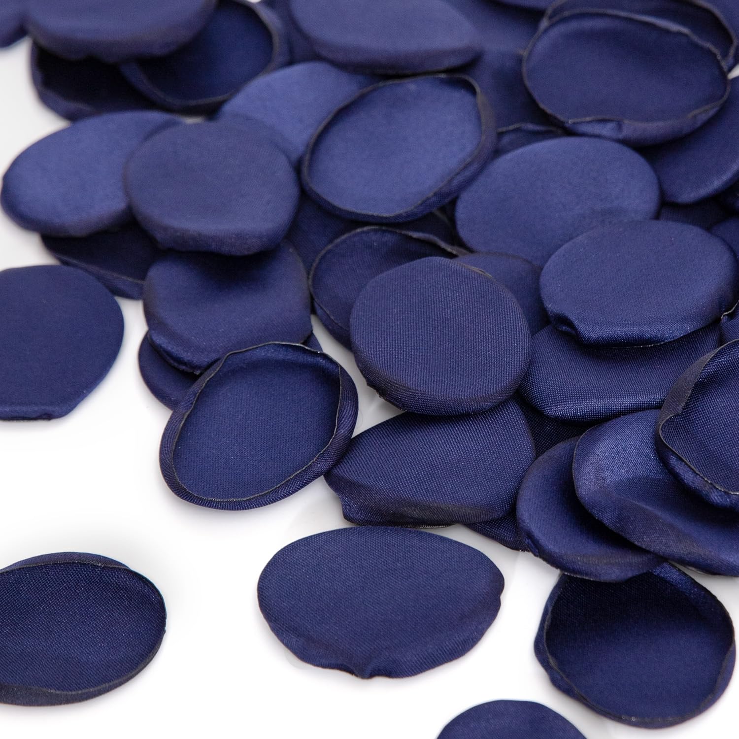 200Pcs Rose Petals And Fake Roses Artificial Flowers For Wedding Decor, Bridal Shower, Party Decoration - Silk Flower Petals Bulk Pack (Navy Blue)