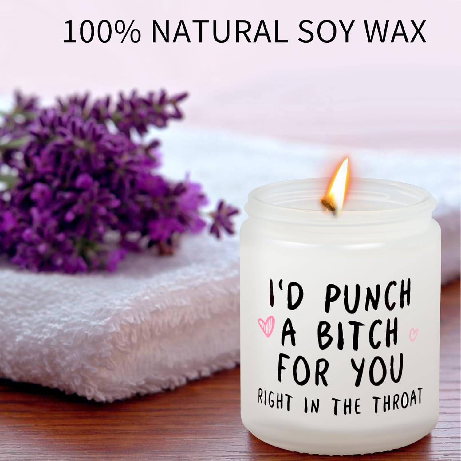 Valentines Day Gifts For Her, Birthday Gifts For Women, Mothers Day Christmas Scented Candle, Funny Candle For Women, Sister Galentines Easter Gift For Sisters, Friend Anniversary 7Oz