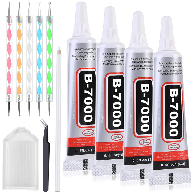 B7000 Glue Rhinestone Applicator Kit, Clear B-7000 Glue With Precision