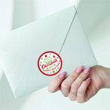Merry Christmas Stickers Label, 2 Inch Happy New Year Sticker Red Green Holiday Cards Gift Envelopes Boxes Labels, Decorative Stickers For Decoration And Sealing (504Pcs)