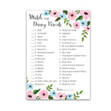 Gender Reveal Party Games — Cartoon Parent Match Baby Shower Game — Pack Of 25 — Pink Or Blue Baby Shower Activity, Floral Blue Or Pink, He Or She, Fun Match The Cartoon Parents Couple Shower Games G750-Dpm
