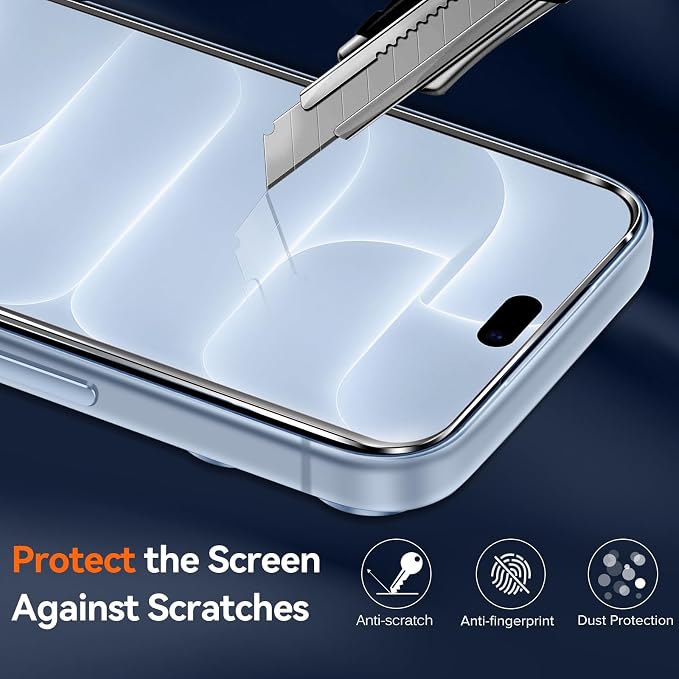 3 in 1 Case for iPhone 18 Pro Max 6.9 Inch Clear Blue Transparent Protective Cover