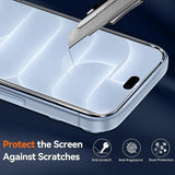 3 in 1 Case for iPhone 18 Pro Max 6.9 Inch Clear Blue Transparent Protective Cover