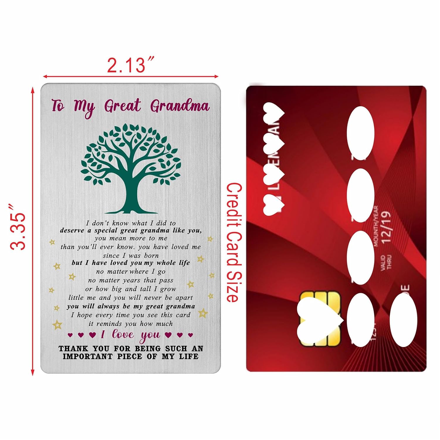 Valentines Day Card For Great Grandma - Gifts For Great Grandma Grandmother Birthday Easter Thanksgiving Card