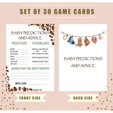 Baby Shower Games - Prediction And Advice Game For 30 Guests With Cards, Gender Reveal Game, Cowboy Baby Shower Supplies (25)