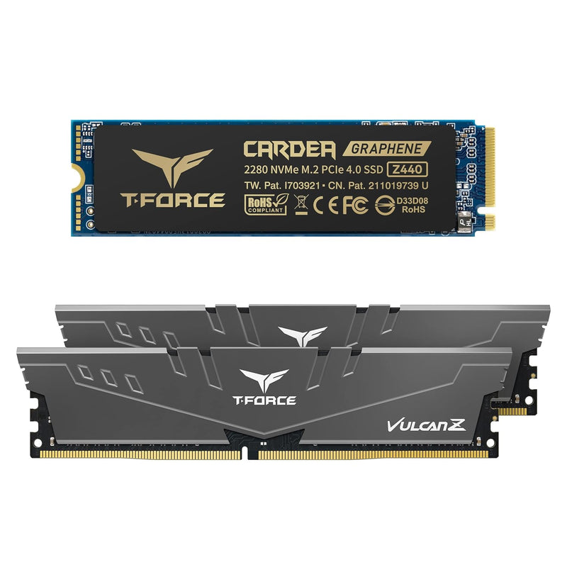 T-Force Vulcan Z Ddr4 16Gb Kit (2X8Gb) 3200Mhz (Pc4-25600) Cl16 Desktop Memory