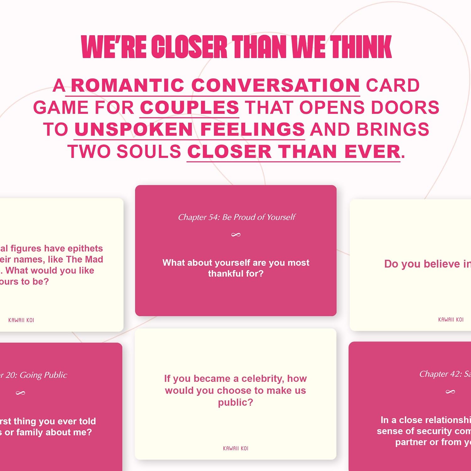 Couples Conversation Cards - Couple Card Game For Date Nights & Travel Adventures With 108 Prompts For Deeper Connection & Relationship, Great Gift For Couples, Anniversary & Valentines