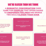 Couples Conversation Cards - Couple Card Game For Date Nights & Travel Adventures With 108 Prompts For Deeper Connection & Relationship, Great Gift For Couples, Anniversary & Valentines