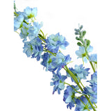 Zytuyo Blue Delphinium Artificial Flower Long Stem Flower 4 Pcs 33.5 In Fake Larkspur Faux Look Real Silk Flower Plant Bulk Bouquets For Outdoor Tall Vase Home Garden Wedding Arrangement Decoration