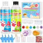 Taba Squishy Kit, Fast Cure Liquid Silicone Squishy Maker For Cat Paw Casting, Silicone Squishy Diy Stress Relief Toys & Gifts For Adults/Kids