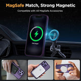 Dark Purple MagSafe iPhone 12 Pro Case Matte Translucent Protective Cover