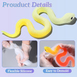 2Pcs Snake Resin Molds, Flexible 3D Snake Silicone Molds(Large & Small), Effortless Demolding Animal Epoxy Molds For Diy Art, Home Decor, Serpent Lovers Gifts