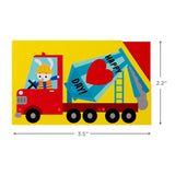 Hallmark Mini Valentine's Day Treat Card Pockets for Kids, Trucks (32 Mini Pocket Notes with Sticker Seals)