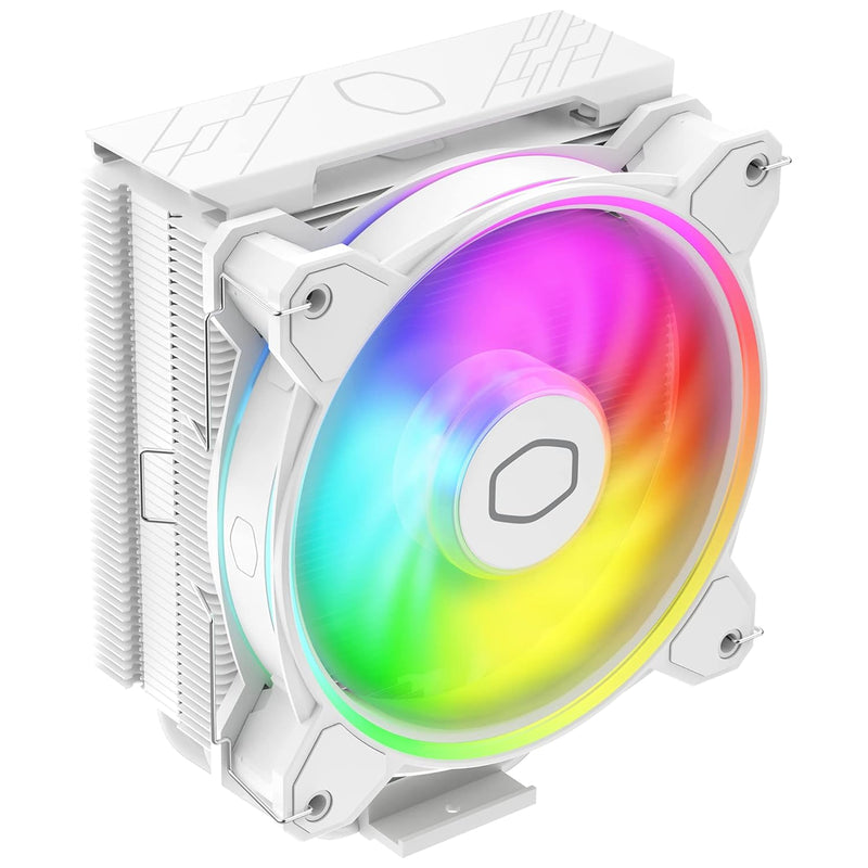 Cooler Master Hyper 212 Halo White CPU Air Cooler, MF120 Halo² Fan, Dual Loop